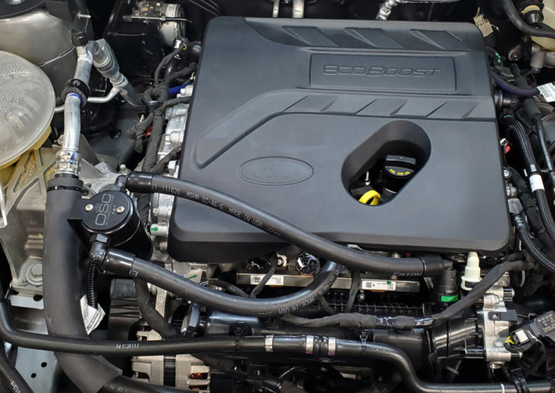 J&L 2021-2024 Ford Bronco 1.5L EcoBoost Passenger Side Oil Separator 3.0 - Black Anodized