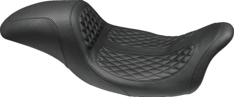 Mustang 08-21 Harley Electra Glide,Rd Glide,Rd King ,Str Glide Hightail Fastback 1PC Seat - Black