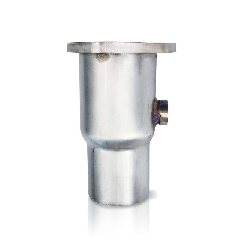 Stainless Works Collector Adapter 3-Bolt 3in OD Tubing 2-1/2in OD Outlet + O2 Bung