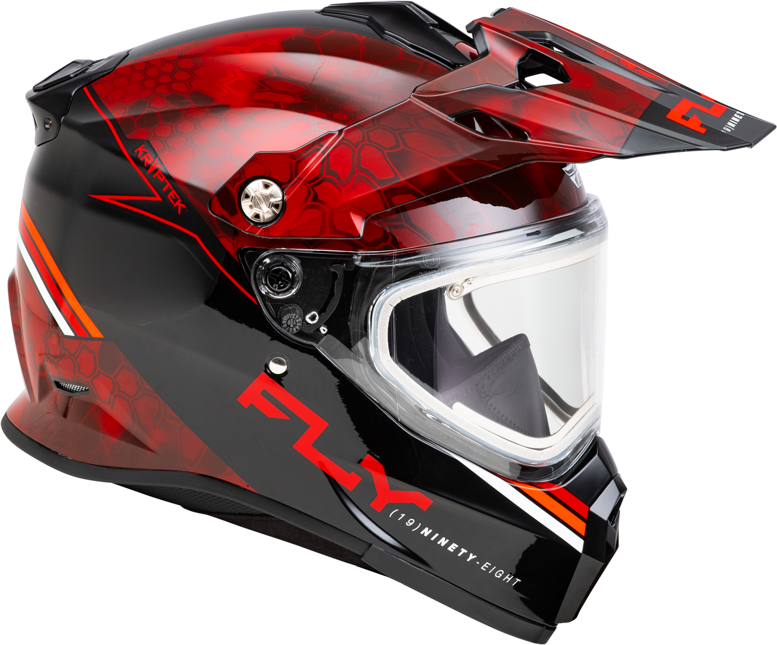 Trekker Cw Conceal Helmet Elec Shld Red/Black Md