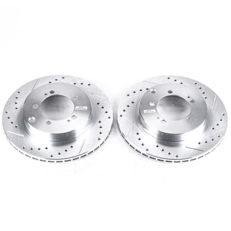 Power Stop 94-96 Dodge Stealth Rear Evolution Drilled &amp; Slotted Rotors - Pair