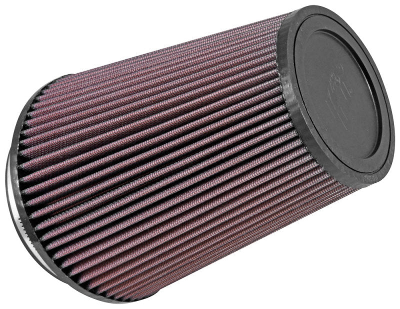 K&amp;N Filter Universal Clamp-On Air Filter 5in Flange / 6-1/2in Base / 4-3/8in Top / 8in Height