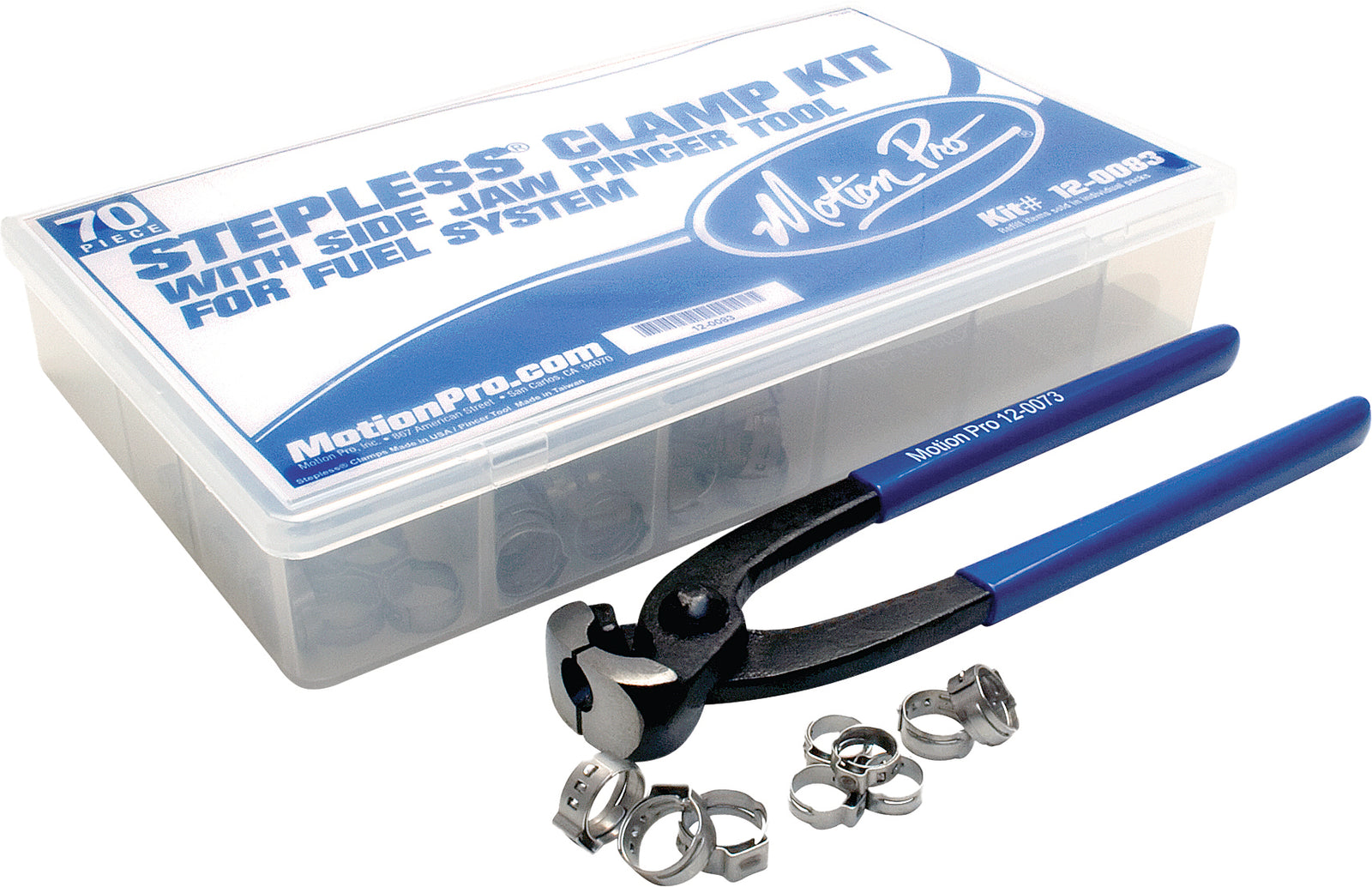 Stepless Clamp Fuel Line Fittings Kit 80/Pc