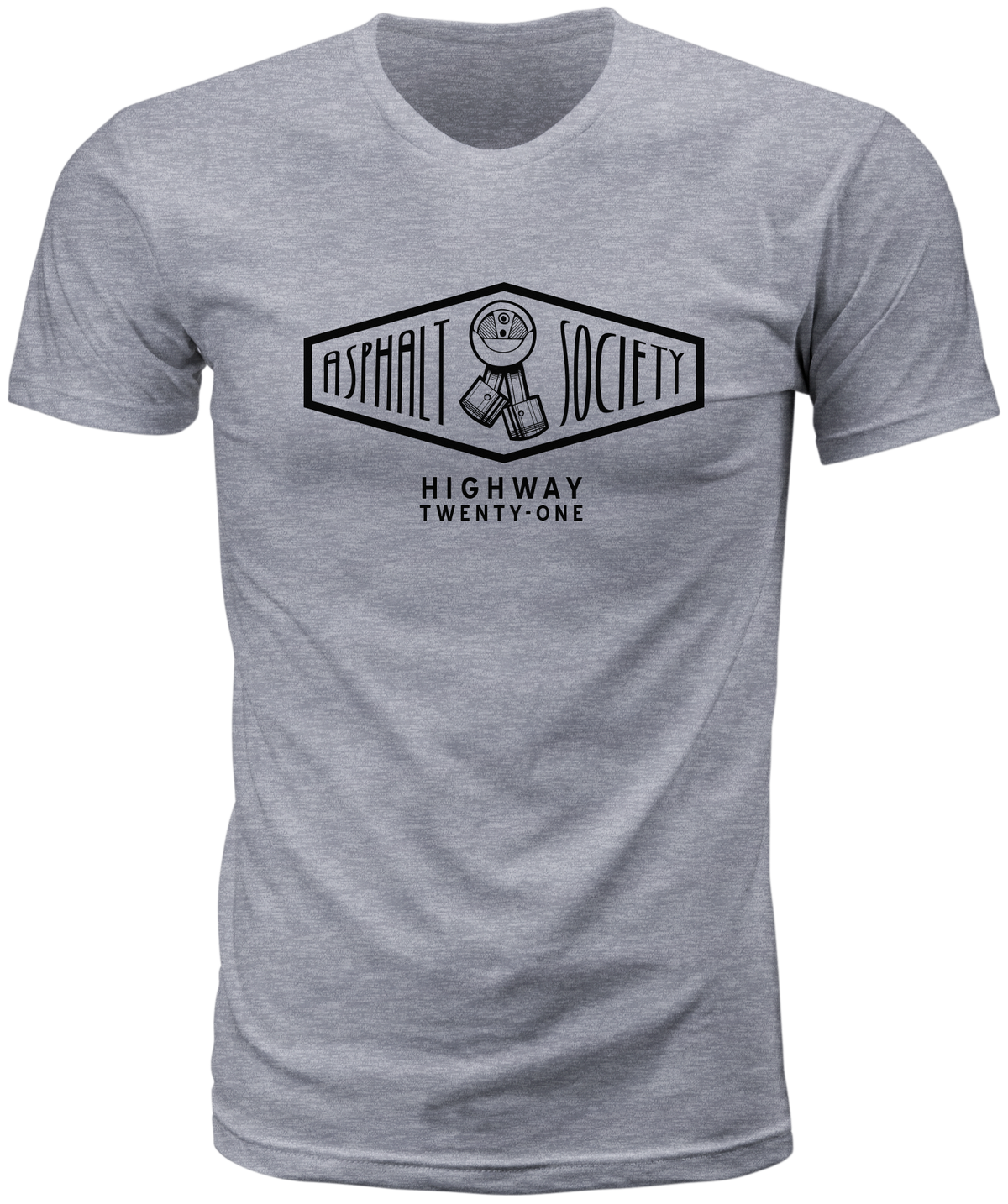Asphalt Society Tee Heather Grey 2x