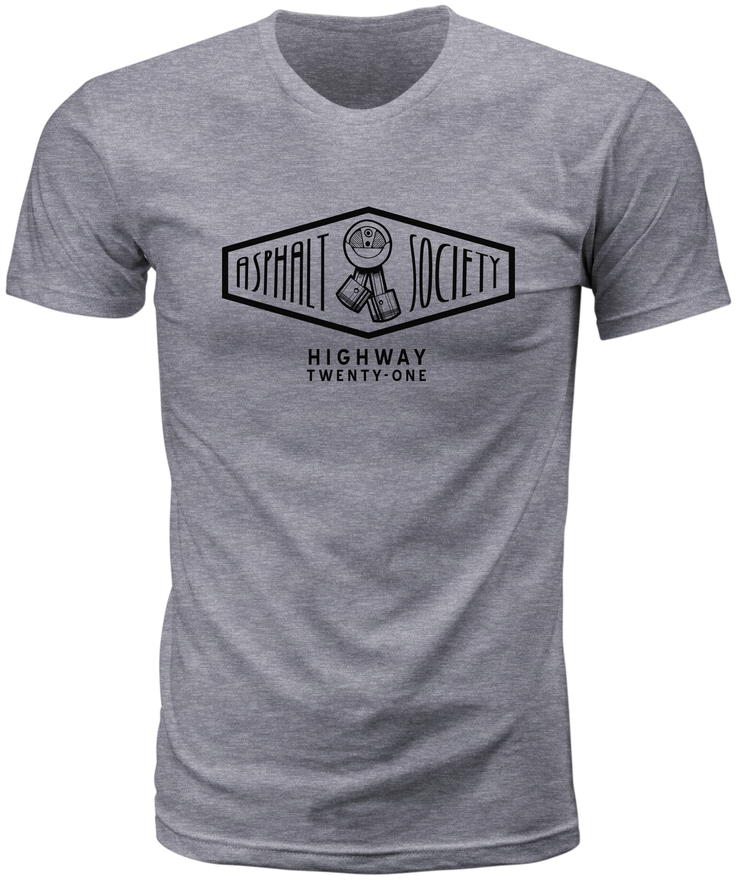 Asphalt Society Tee Heather Grey Sm