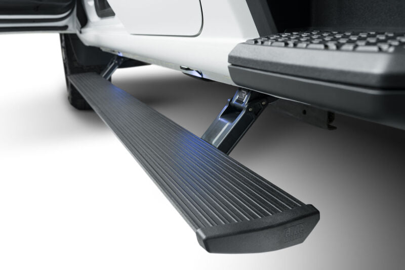 AMP Research 19-21 Chevy Silverado 1500 Crew Cab PowerStep Plug N Play - Black (w/OEM Illumination)