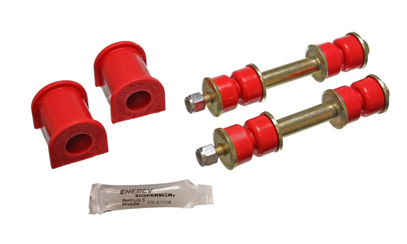 Energy Suspension 86-97 Nissan 720 &amp; Hardbody PickUp 4WD Red 20mm Front Sway Bar Frame Bushings