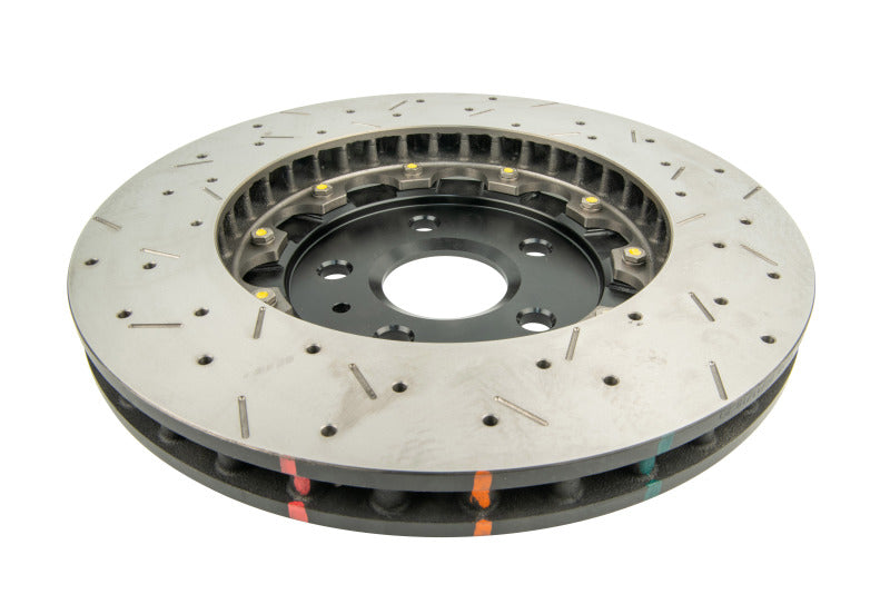 DBA 2010+ Camaro V8 SS Front Drilled &amp; Slotted 5000 Series 2 Piece Rotor Assembled w/ Black Hat