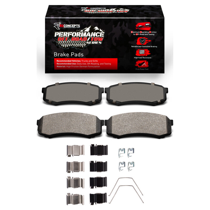R1 03-24 Toyota 4Runner Rear Performance Off-Road/Tow Brake Pads &amp; Hardware Kit