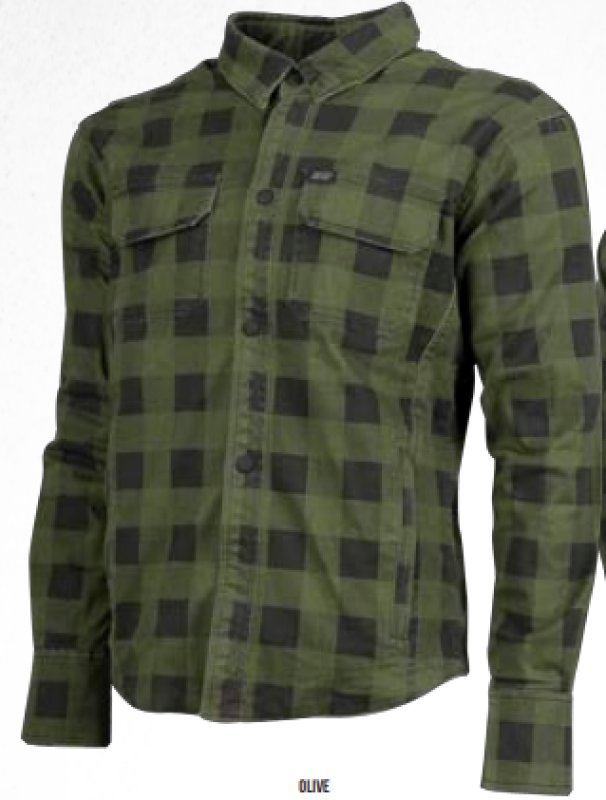 Speed and Strength True Grit Armored Motoshirt Olive/Black - Large