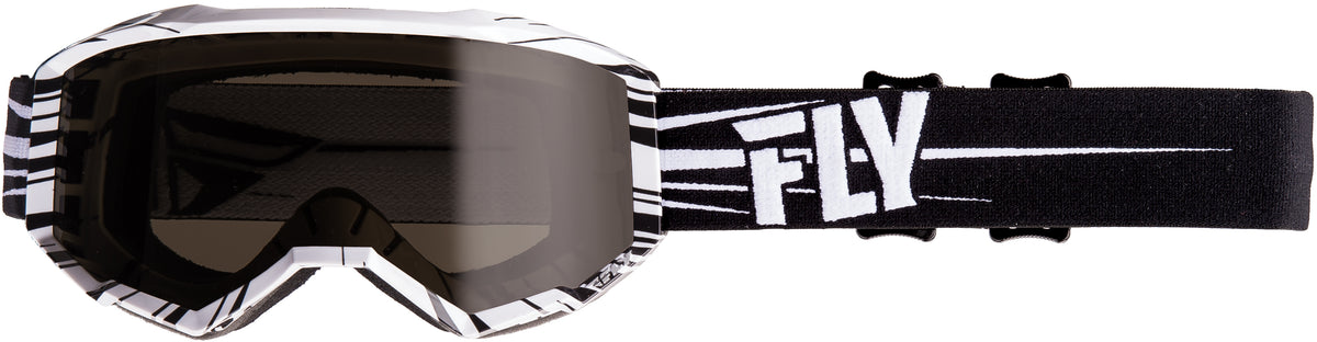 Zone W/C Goggle Black/White W/Dark Smoke Lens