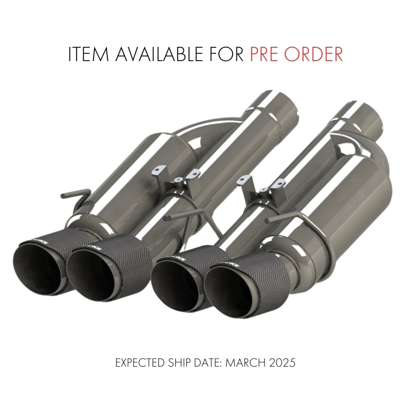 Kooks 09-13 Chevrolet Corvette Z06/ZR1 3in. Valved Axle-Back Exhaust w/ CF Tips