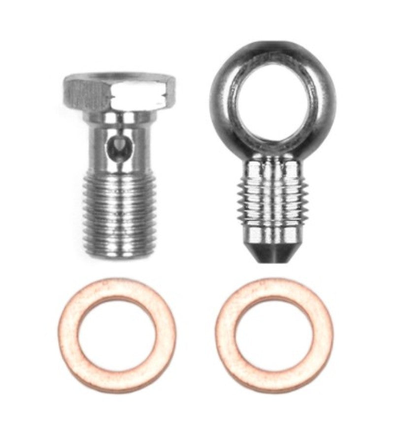 Wilwood Banjo Fitting Kit -3 male to 10mm-1.00 Banjo Bolt &amp; Crush Washers (1 qty)