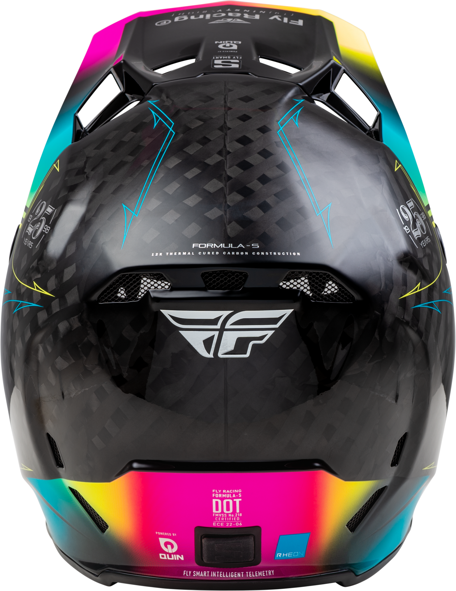 Formula S Carbon Legacy Helmet Black/Electric Blu/Fuschia Xl
