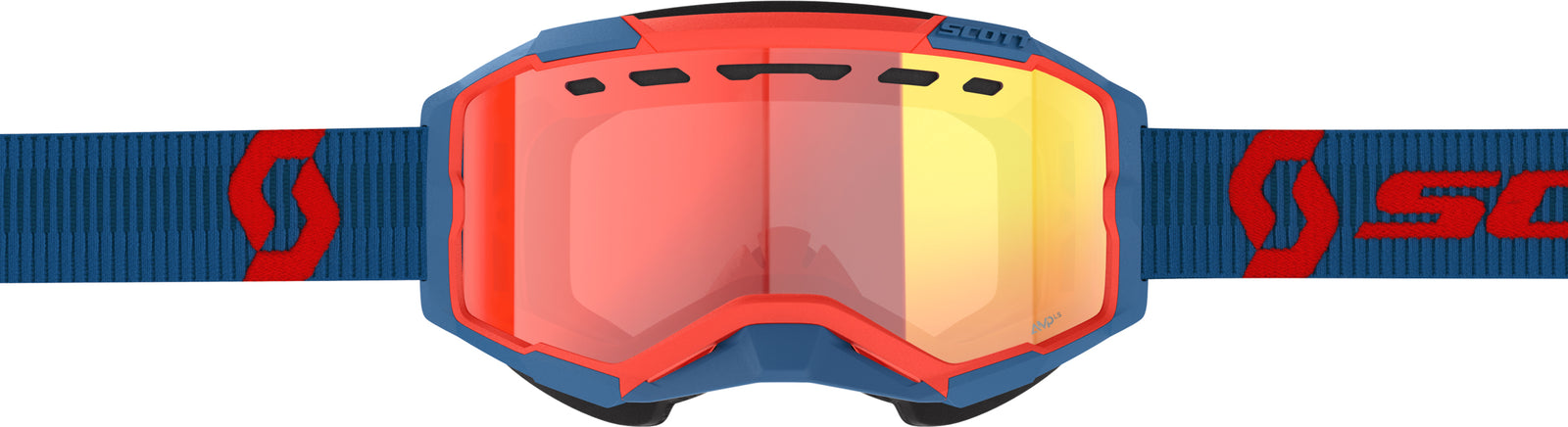 Fury Snowcross Ls Goggle Drk Blu/Neon Red Red Chrome