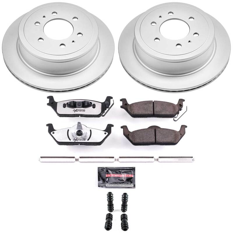 Power Stop 04-11 Ford F-150 Rear Z36 Coated Truck &amp; Tow Brake Kit