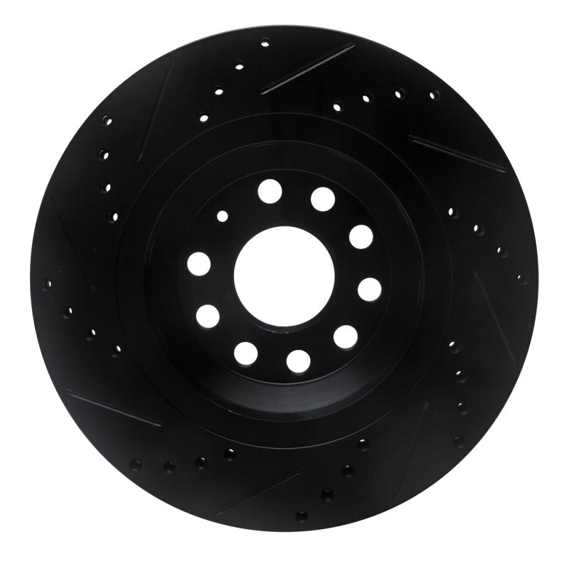 DFC 06-25 Audi S3 (USA/Canada) Rear Right Drilled & Slotted Black Brake Rotor