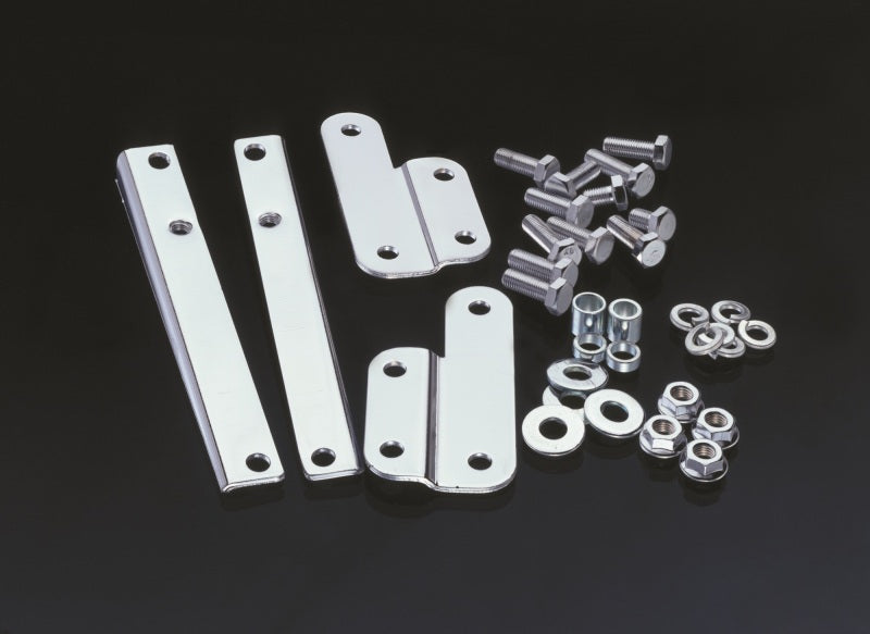 National Cycle 49-93 Harley-Davidson FL Beaded Wide Mount Chrome Kit
