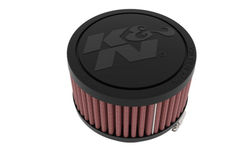 K&amp;N Universal Clamp-On Air Filter 2.25in Flange ID 3.5in OD 2in Height