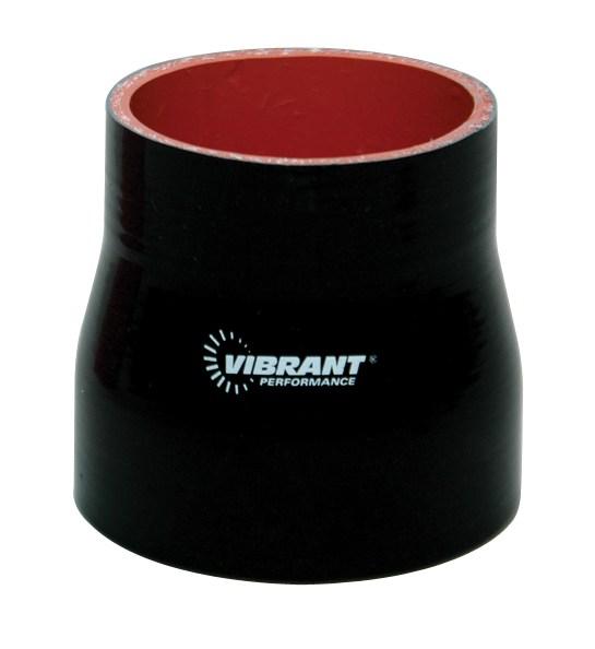 Vibrant 4 Ply Aramid Reducer Coupling 1.75in Inlet x 1.25 Outlet x 3in Length - Black