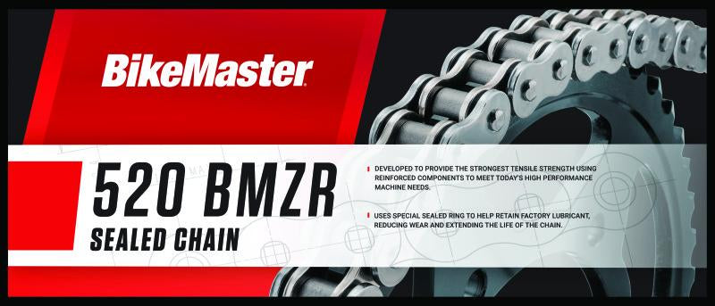 BikeMaster 520x120 BMZR Z-Ring Chain - Black/Chrome
