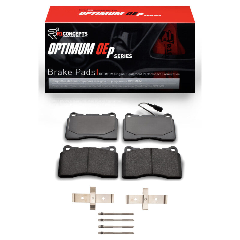 R1 2014-2022 Maserati Ghibli Front R1 Optimum OE Pads &amp; Hardware Kit
