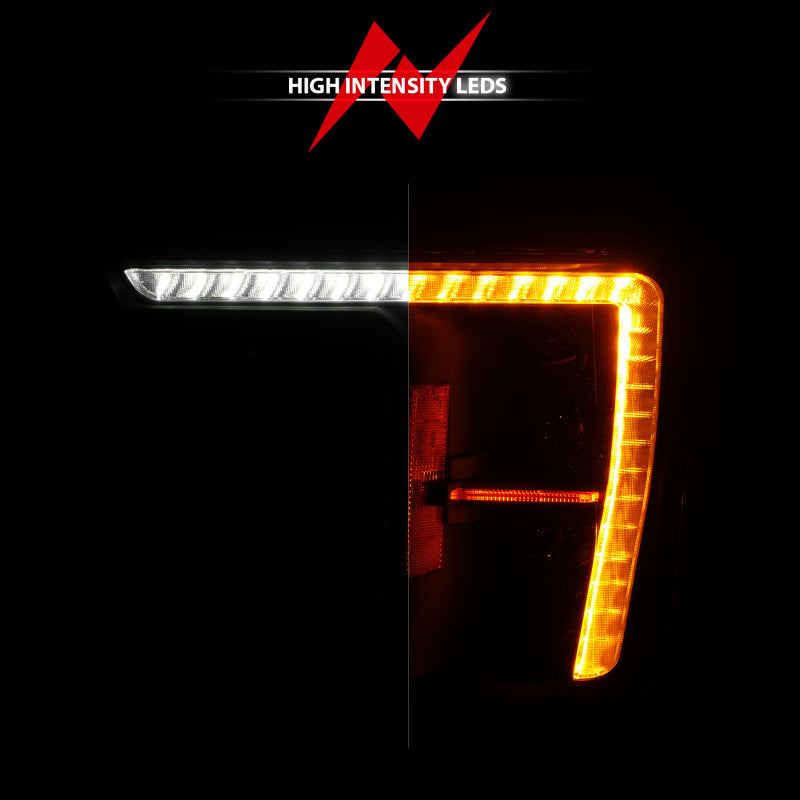 ANZO 18-20 Ford F-150 (w/Factory Halogen) Z-Series Full LED Proj Headlights Init/SeqSig - Pair