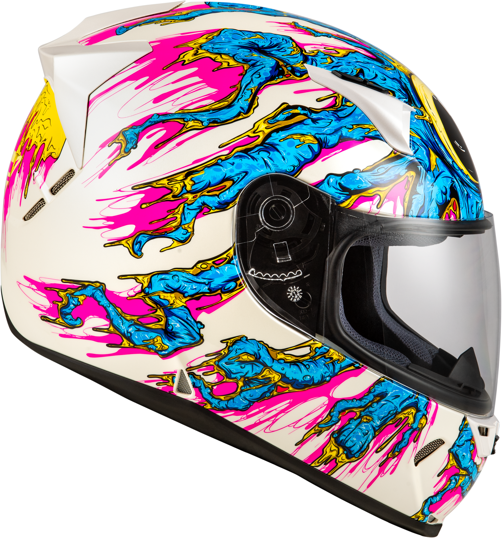 Revolt Space Creep Helmet Light Blue/White/Pink Xl