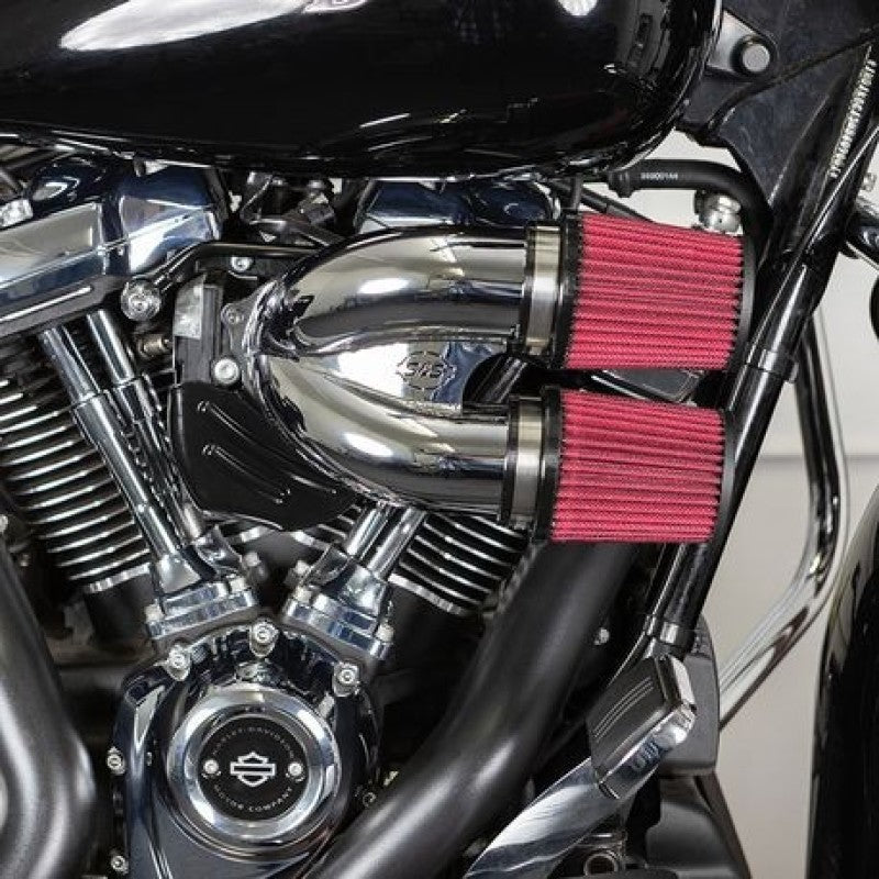 S&amp;S Cycle 17-21 M8 Models Intake Runner Induction Kit - Chrome