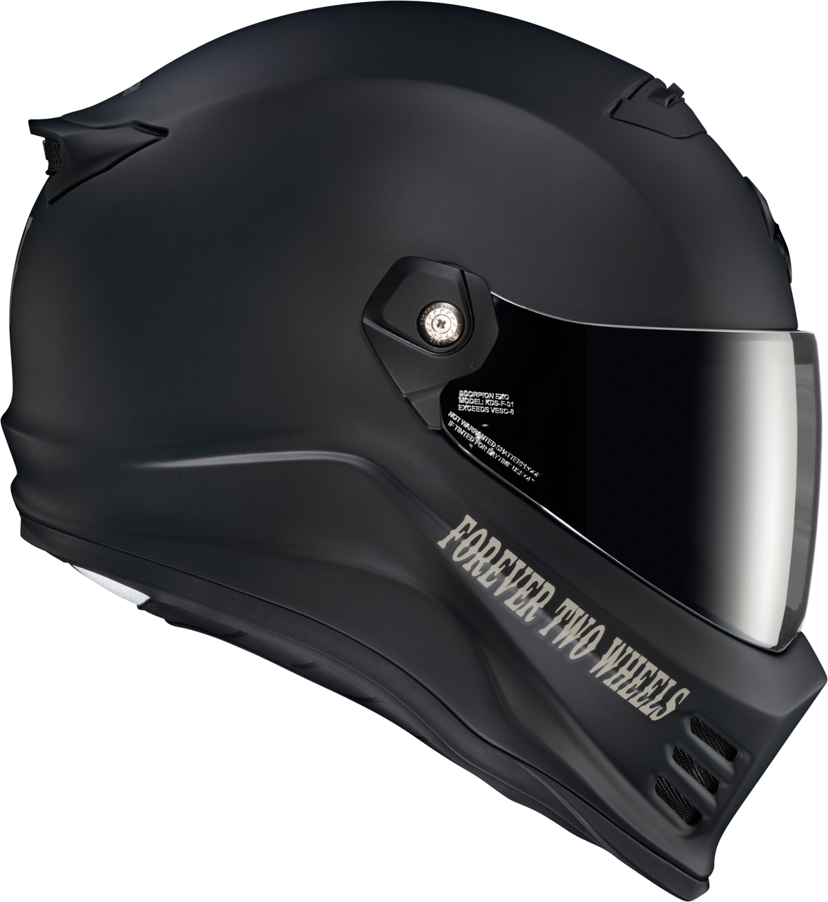 Covert Fx Full Face Helmet Vtwin Visionary Matte Black Xl