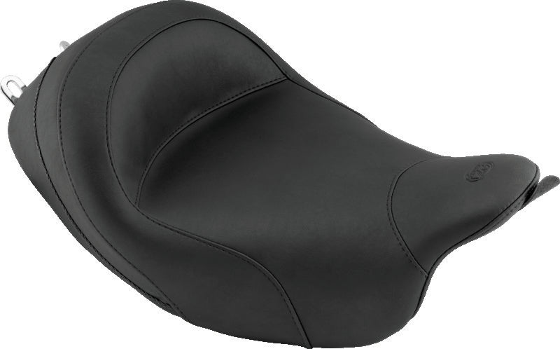 Mustang 08-21 Harley Electra Glide Std, Rd Glide, Rd King, Street Glide Touring Solo Seat - Black