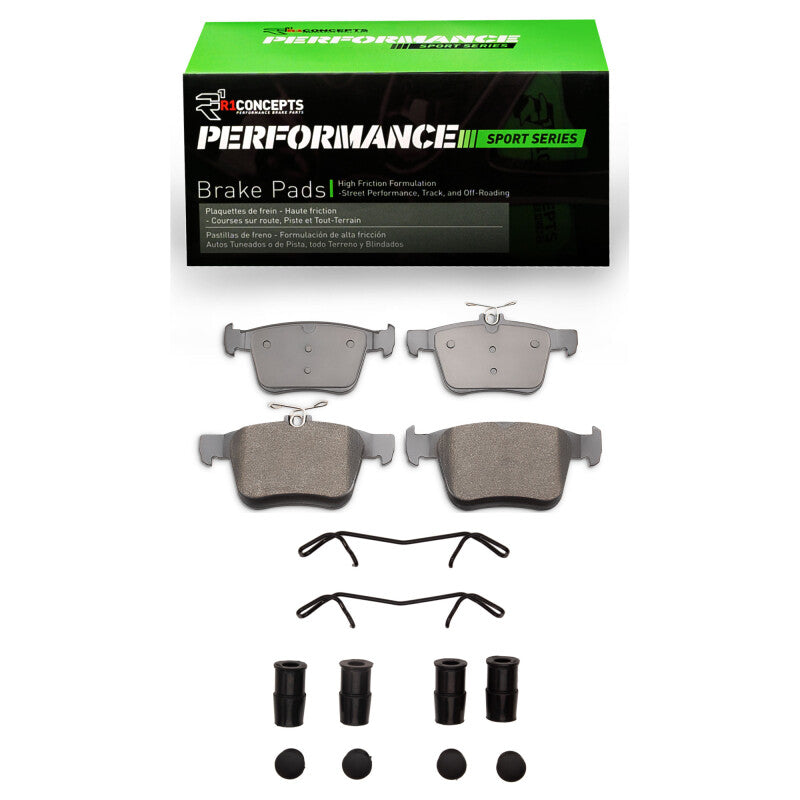 R1 2015-2025 Audi A3 Quattro Rear R1 Performance Sport Pads &amp; Hardware Kit