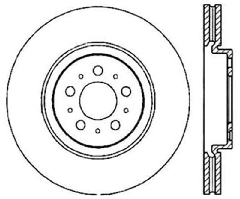 StopTech Slotted &amp; Drilled Sport Brake Rotor