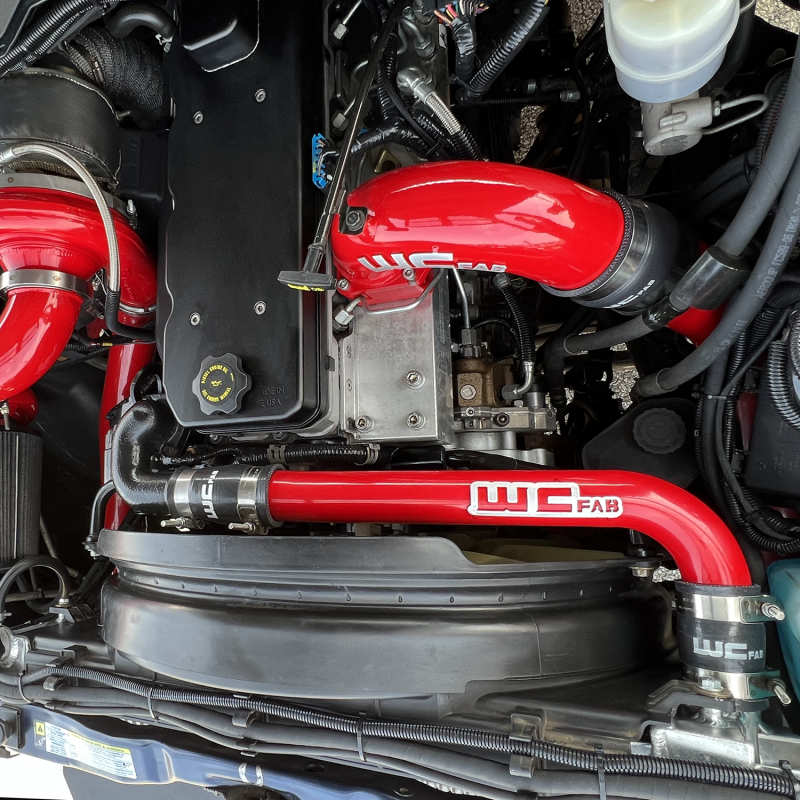 Wehrli 03-09 Dodge 5.9L/6.7L Cummins (Non-Twin CP3) Upper Coolant Pipe - Bengal Red