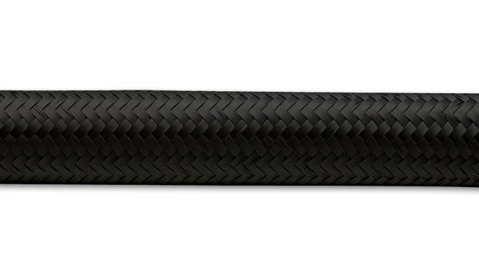 Vibrant -16 AN Black Nylon Braided Flex Hose (20 foot roll)
