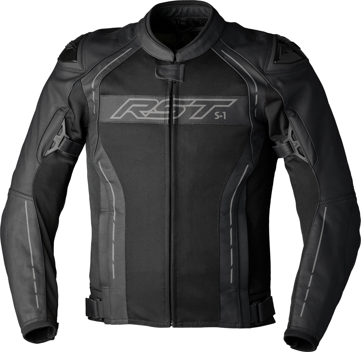 S1 Mesh Ce Jacket Black/Black Leather 3xl