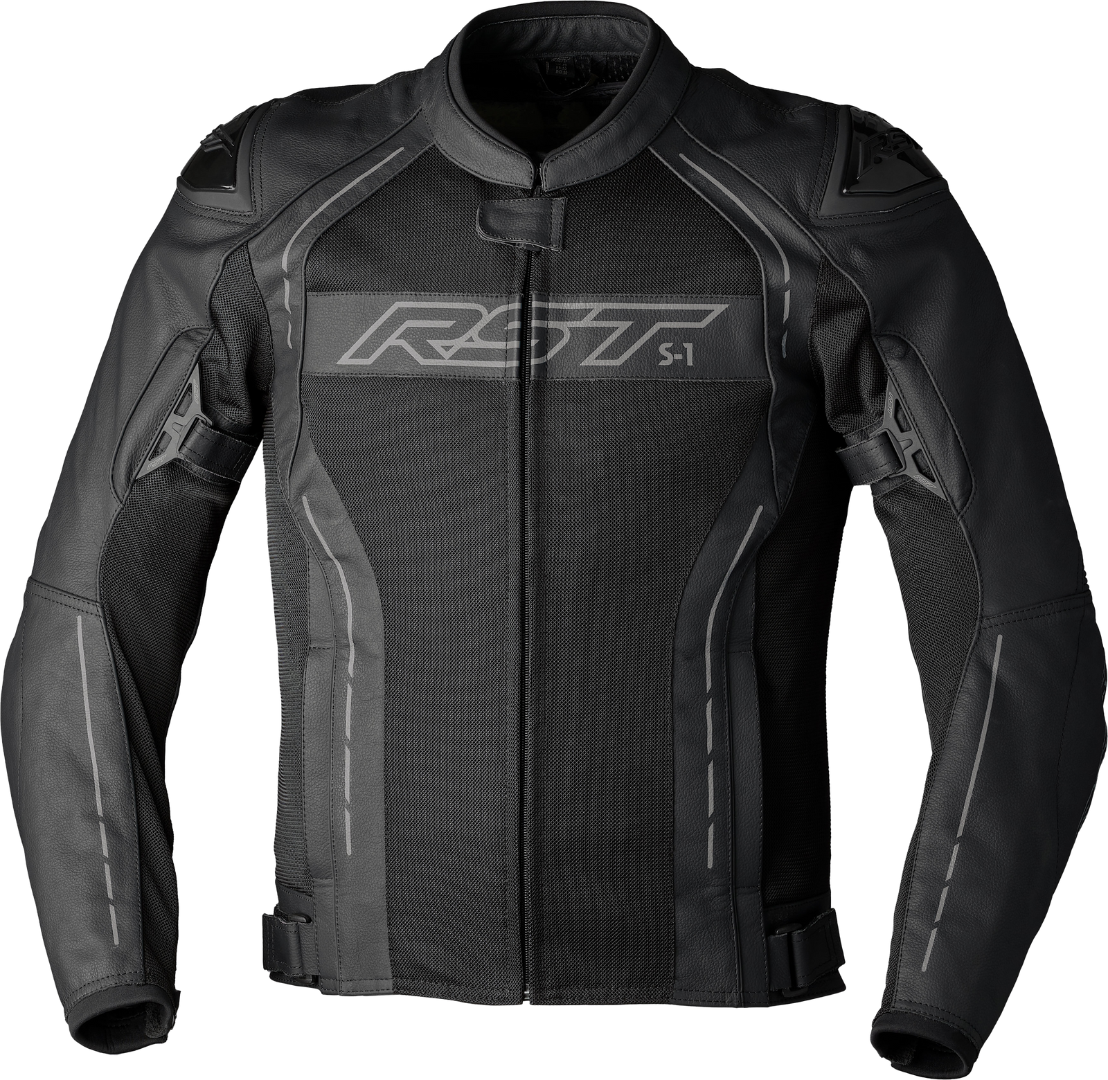 S1 Mesh Ce Jacket Black/Black Leather Xs