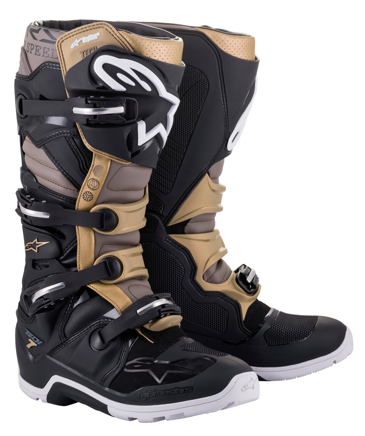 Tech 7 Enduro Ds Boots Black/Grey/Gold Sz 12