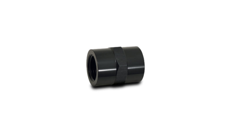 Vibrant 3/8in NPT Female Pipe Coupler Fitting - Aluminum