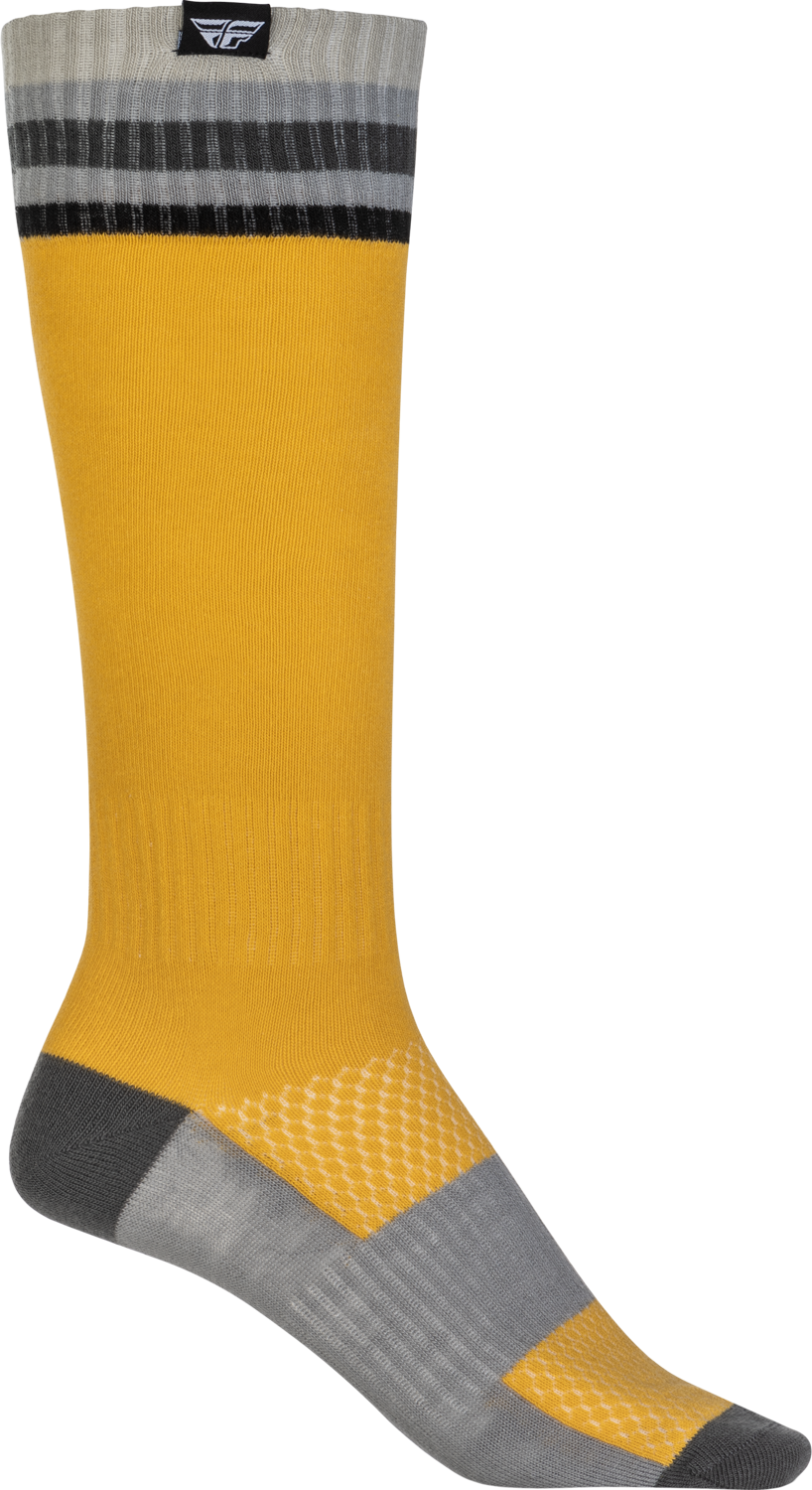 Mx Socks Thin Yellow Lg/Xl