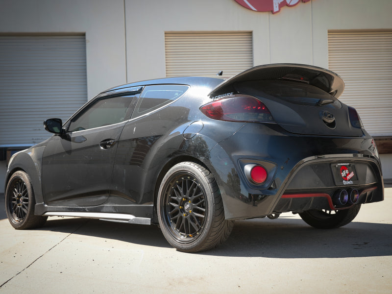 aFe Takeda 2-1/2in to 3in SS-304 Cat-Back Exhaust w/ Blue Flame Tips 13-17 Hyundai Veloster L4-1.6L