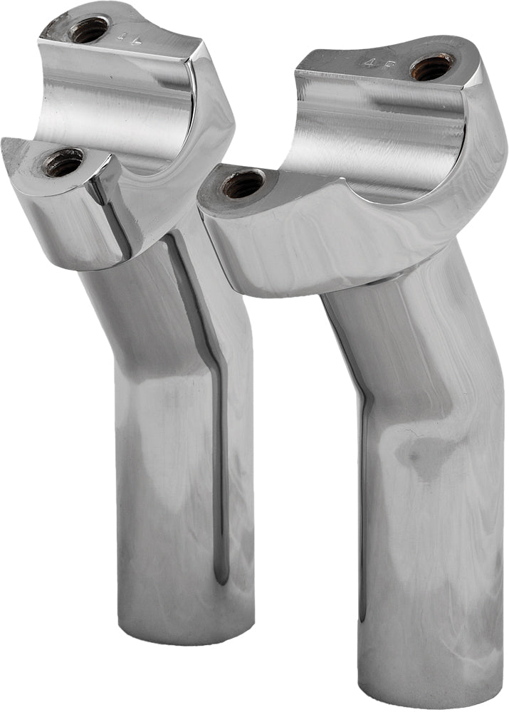 H Bar Risers 4.5" Pullback Chrome