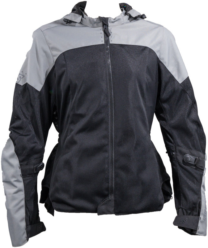 Speed and Strength Starstruck Mesh Jacket Grey/Black Womens - Medium