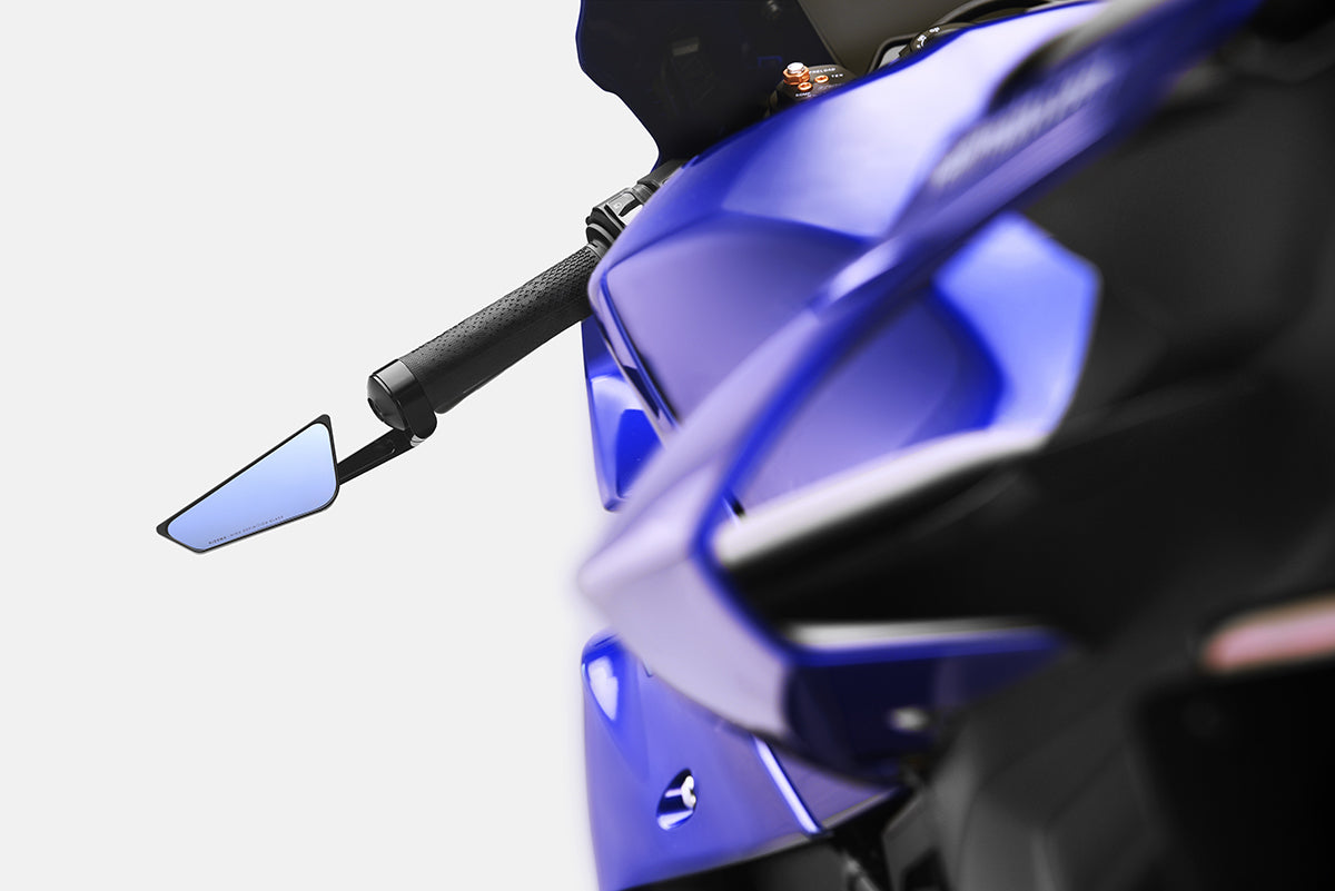 Cut Edge Bar End Mirror Universal Left Black Ea