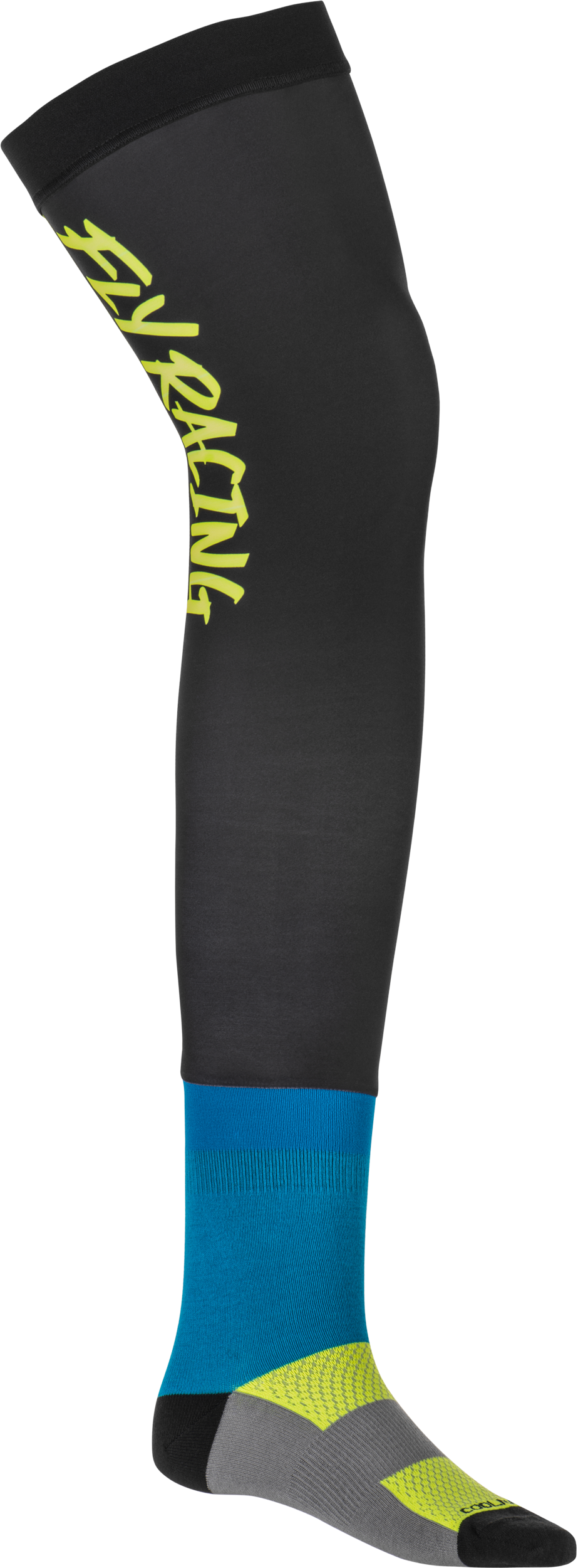 Knee Brace Socks Hi Vis/Black/Blue Sm/Md