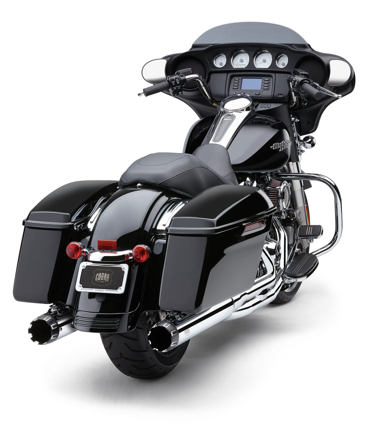 4" Dual Cut Tip Slip On Chrome Flh/Flt 95 16