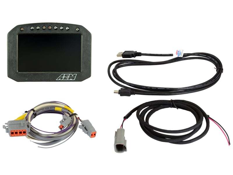 AEM CD-5LG Carbon Logging Flush Digital Dash Display w/ Internal 20Hz GPS & Antenna