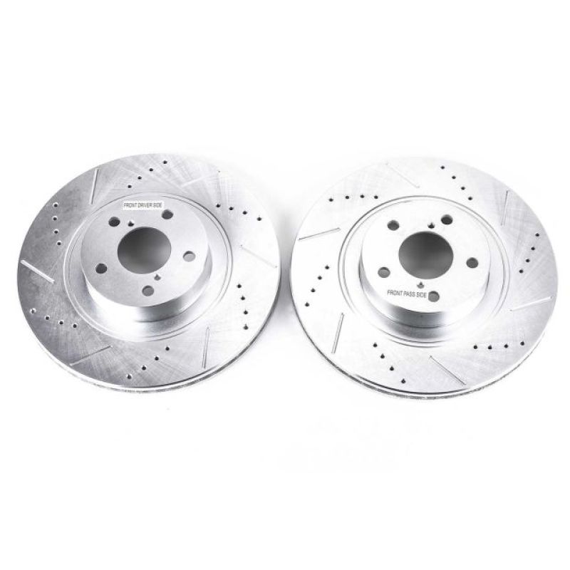 Power Stop 13-16 Scion FR-S Front Evolution Drilled &amp; Slotted Rotors - Pair