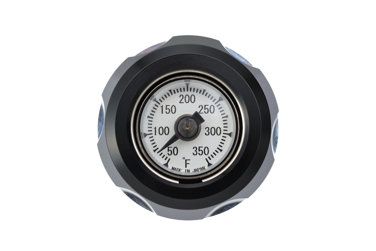 Oil Temp Dip Stick M8 Black And Machined