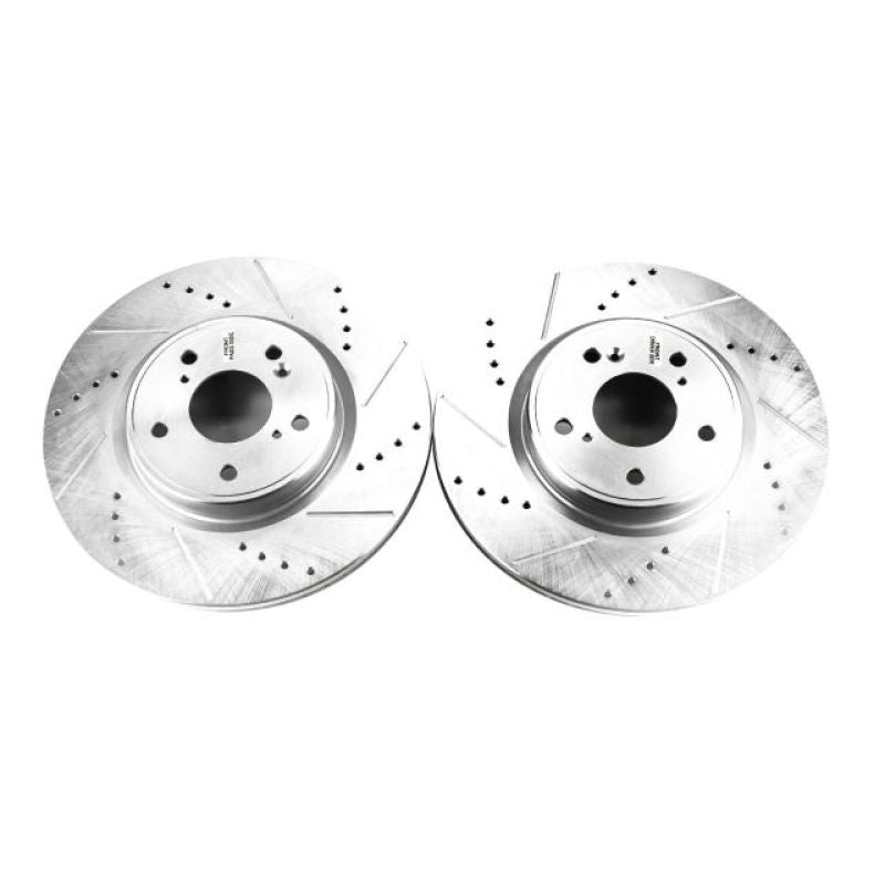 Power Stop 2018 Honda Accord Front Evolution Drilled &amp; Slotted Rotors - Pair